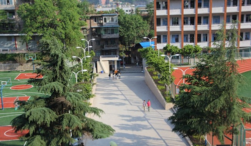 達州市職業(yè)高級中學(xué)(達州職高)鳥瞰校園