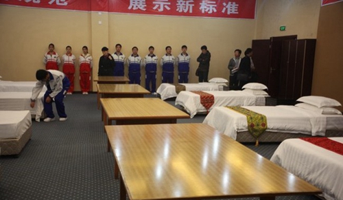 四川省成都市禮儀職業(yè)中學(xué)旅游專業(yè)客房實(shí)訓(xùn)室