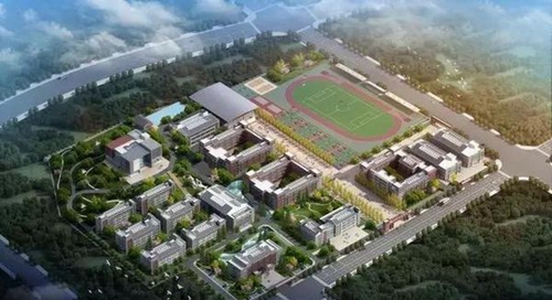 四川省開江縣職業(yè)中學校園結構圖