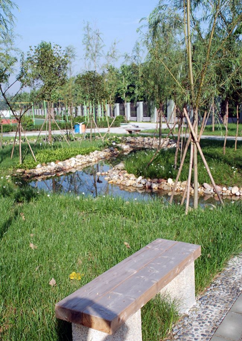 成都樹德中學(xué)光華校區(qū)校園一角