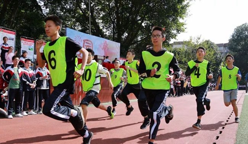 成都西川中學跑步比賽