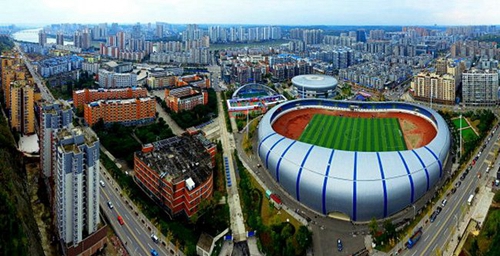 四川省簡(jiǎn)陽(yáng)中學(xué)校園全景圖