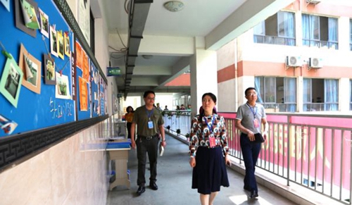 遂寧綠然國際學(xué)校校園一角